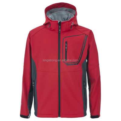 Υπαίθριο πολυεστέρα αναπνεύσιμο σακάκι Softshell αγοριών ενδυμάτων σακακιών ΠΑΙΔΙΏΝ με κουκούλα