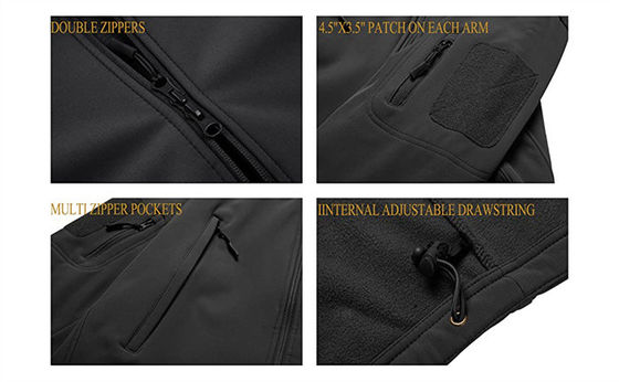 Υπαίθριο αδιάβροχο σακάκι ανακύκλωσης Softshell Windproof