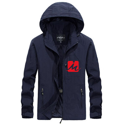 Περιστασιακό παλτό σακακιών Windbreaker των στρατιωτικών με κουκούλα αδιάβροχων ατόμων WindBreaker