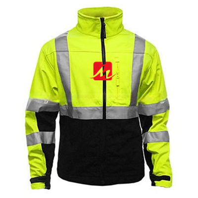 EN471 υψηλό διαφάνειας ενδυμάτων σακάκι Workwear ασφάλειας Softshell αντανακλαστικό