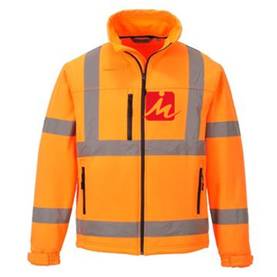 EN471 υψηλό διαφάνειας σακάκι Softshell ασφάλειας ενδυμάτων μαλακό αντανακλαστικό