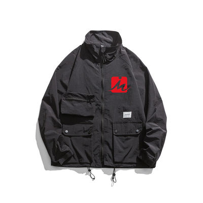 Με κουκούλα αδιάβροχο Windbreaker σακακιών άνοιξης σακάκι Windbreaker φθινοπώρου υπαίθριο ελαφρύ