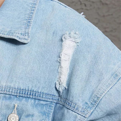 Περιστασιακό οδηγώντας σακάκι Streetwear σακακιών τζιν κεντητικής βαμβακιού πολυεστέρα