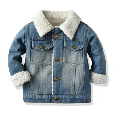 Σακάκι Outwear παιδιών των κοριτσιών των αγοριών cOem σακακιών τζιν κεντητικής συνήθειας